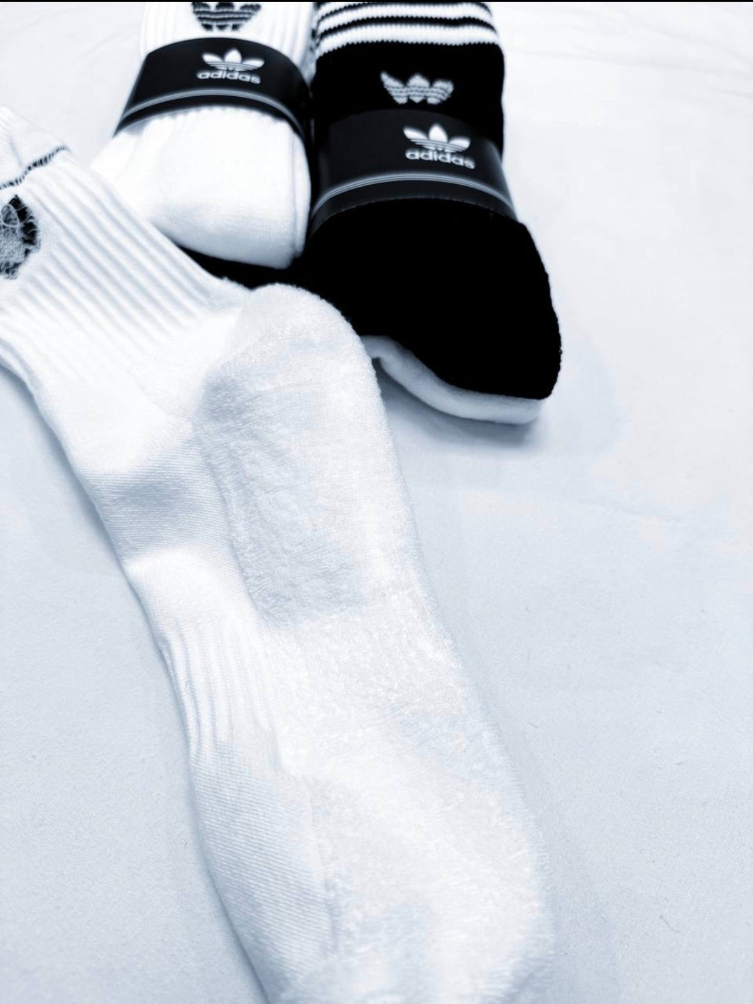 Adidas 6 Pack Socks Black or White